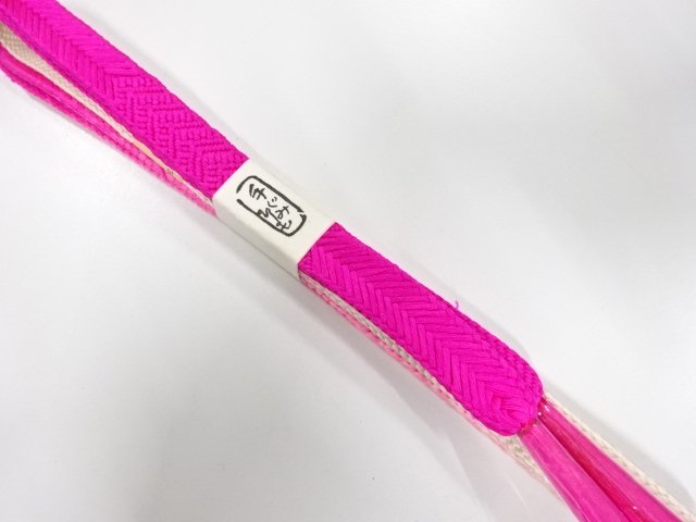 未使用品　正絹　手組帯締め
